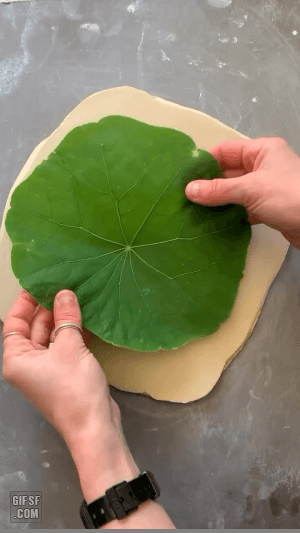 나뭇잎 모양 세라믹 그릇 제작