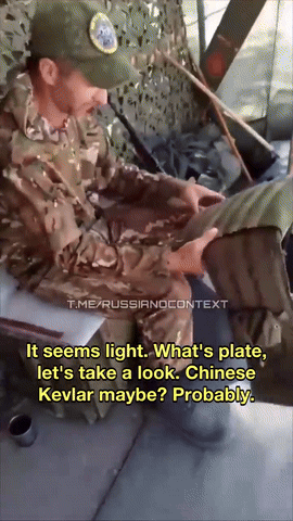 신형 방탄복을 지급받은 러시아군